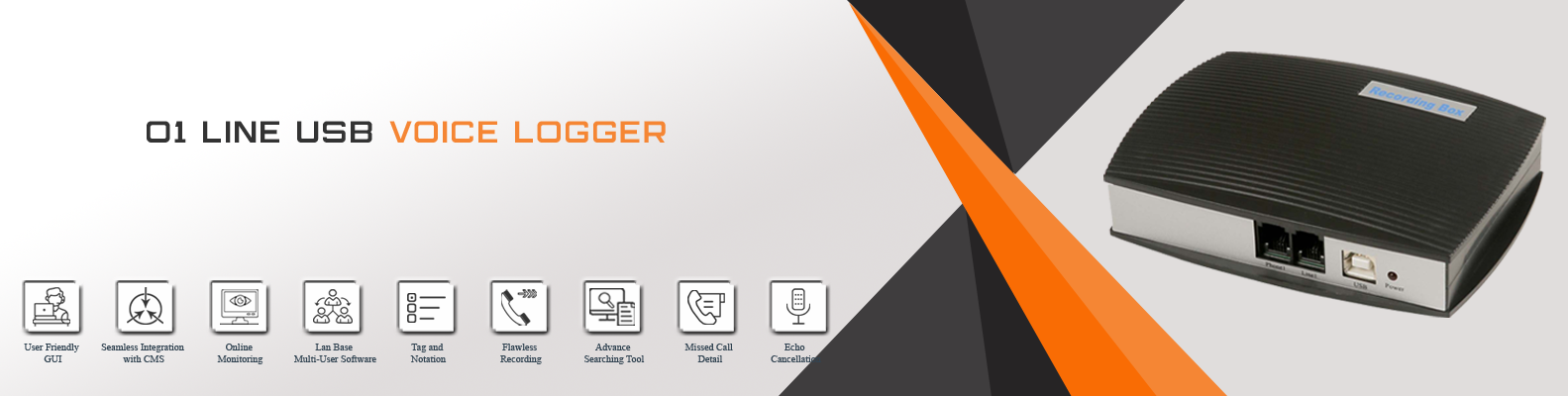 Aegis USB Port 1 Voice Logger Banner